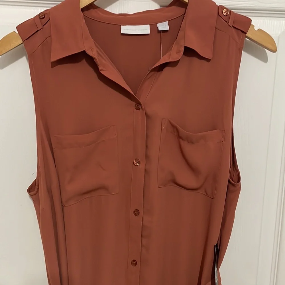 New York & Company button down maxi dress - Picture 2 of 10